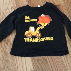 Thanksgiving Holiday Little Boys long sleeve shirt